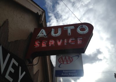 Kearney Auto Service Neon Sign Restoration