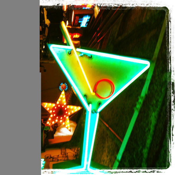 Martini Blade Neon Sign Repair