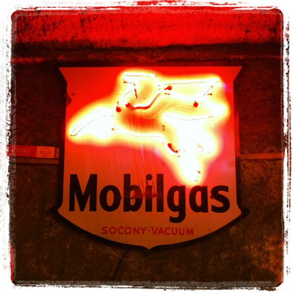 Mobilgas Neon Sign Restoration