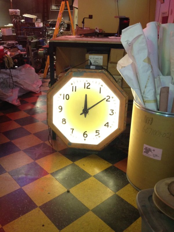 Neon Clock Restoration Acme Neon Signs